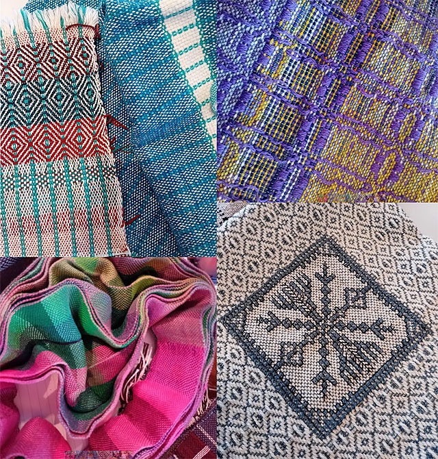 werk van de weefkring 't Weverke in Goor/Gelselaar