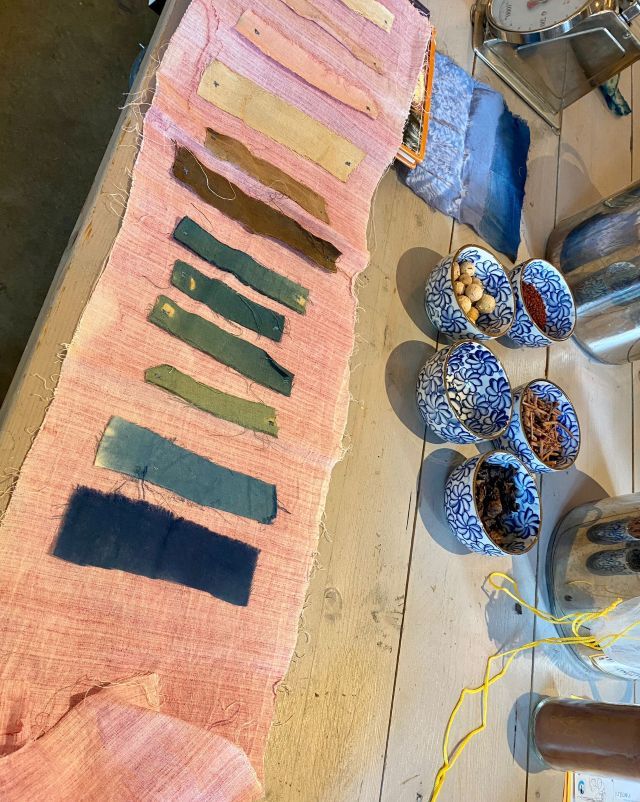 bandweven zwart met kleuren