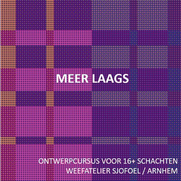 tekening van een meerlaags weefsel in paarstinten